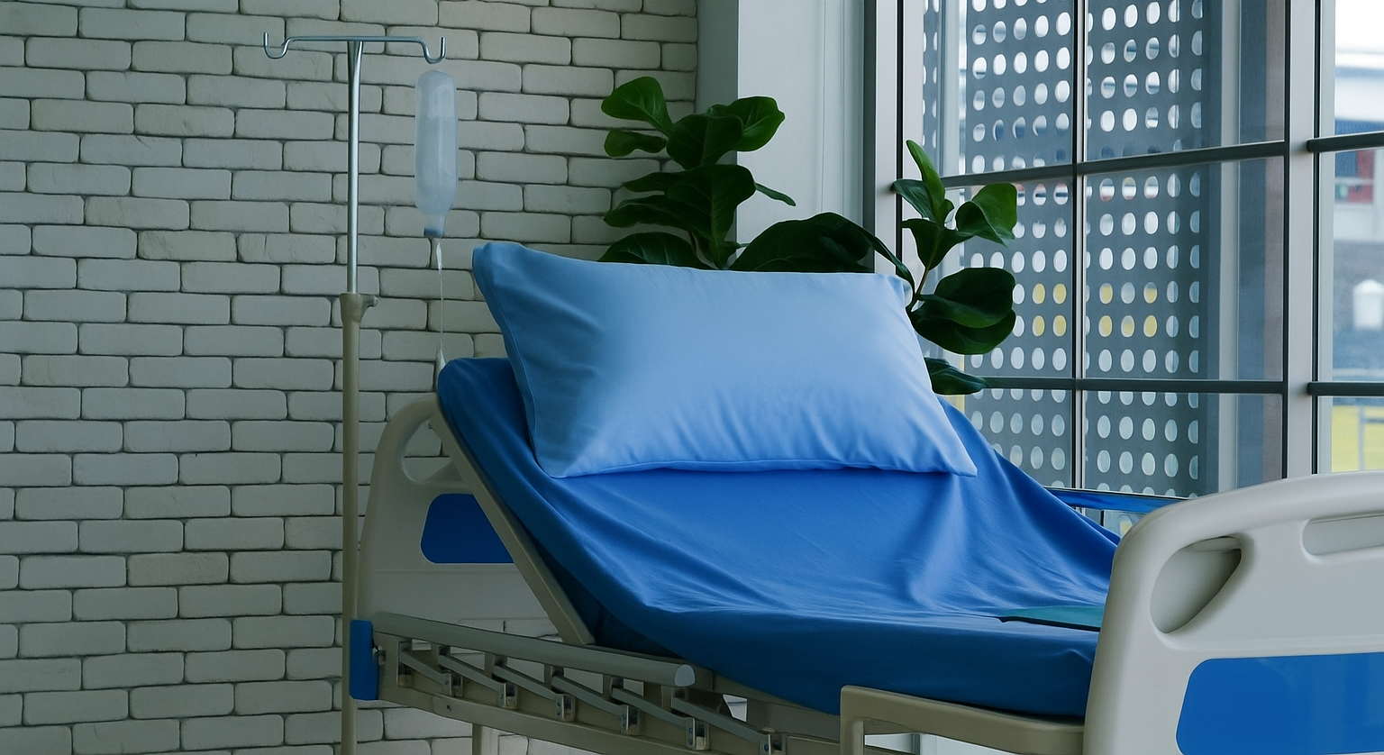Cama de hospital moderna